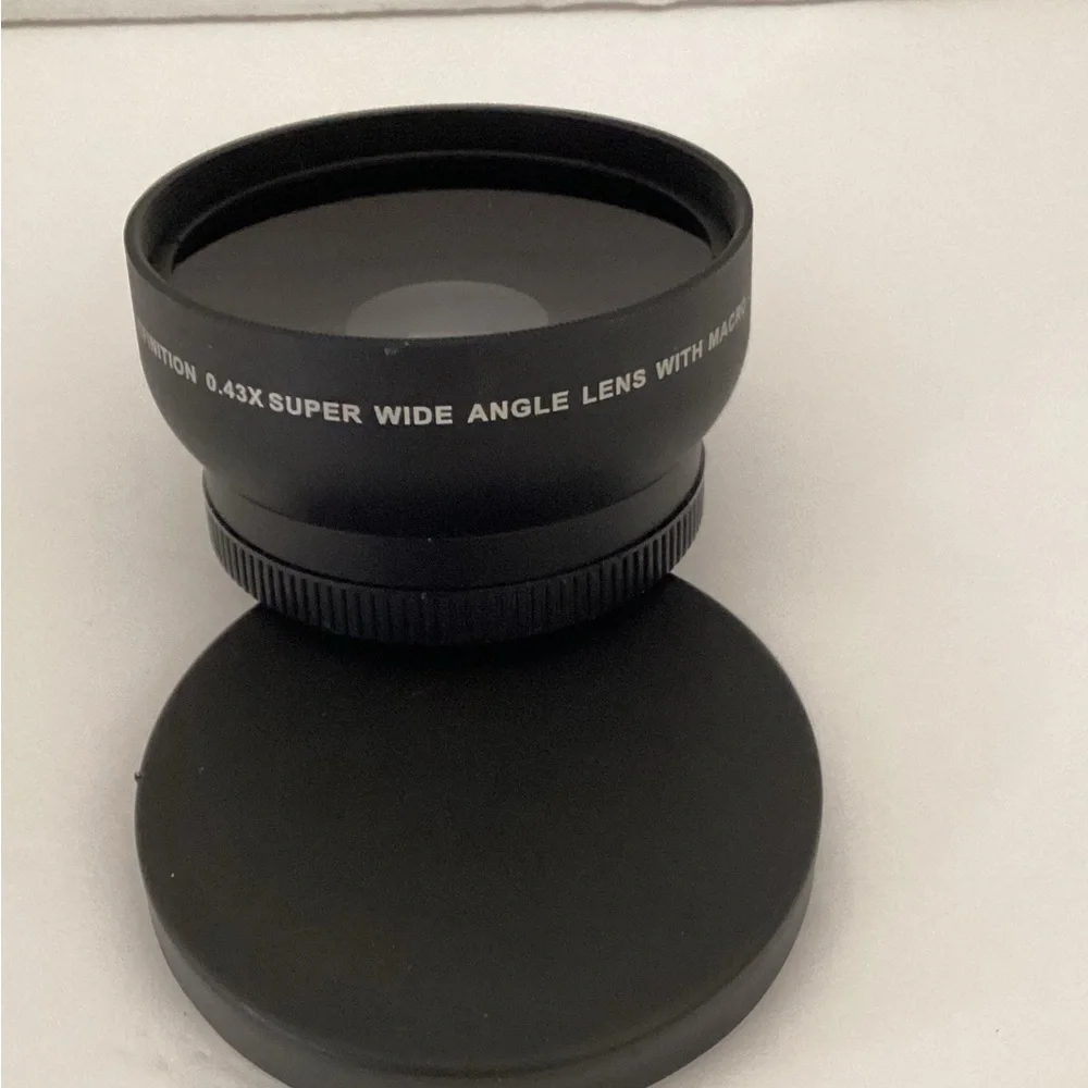 Black Digital High Definition Camera Lens 0.43x52mm